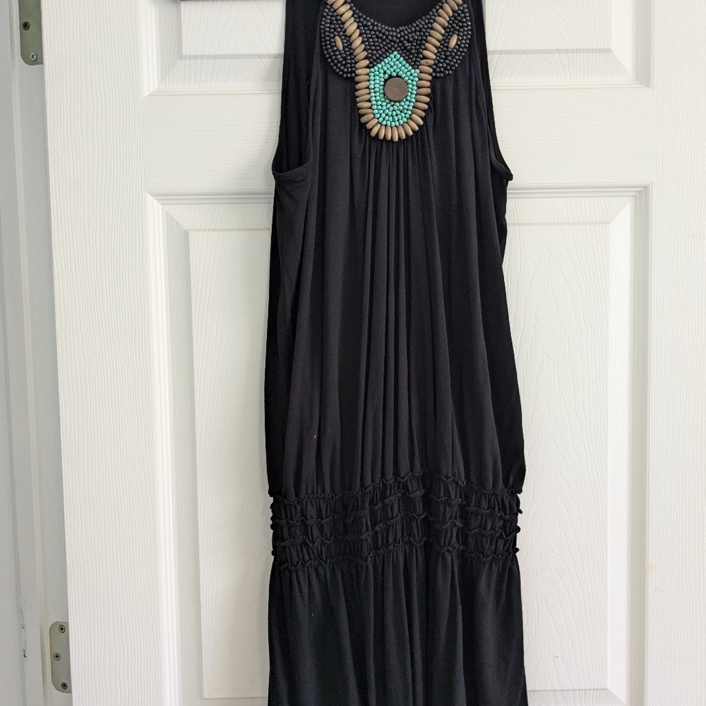 Max Studio Beaded Sundress/Beach Coverup Size Large